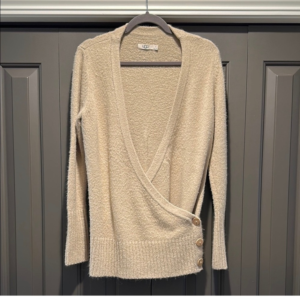 Ugg’s Cozy Cream Wrap Sweater